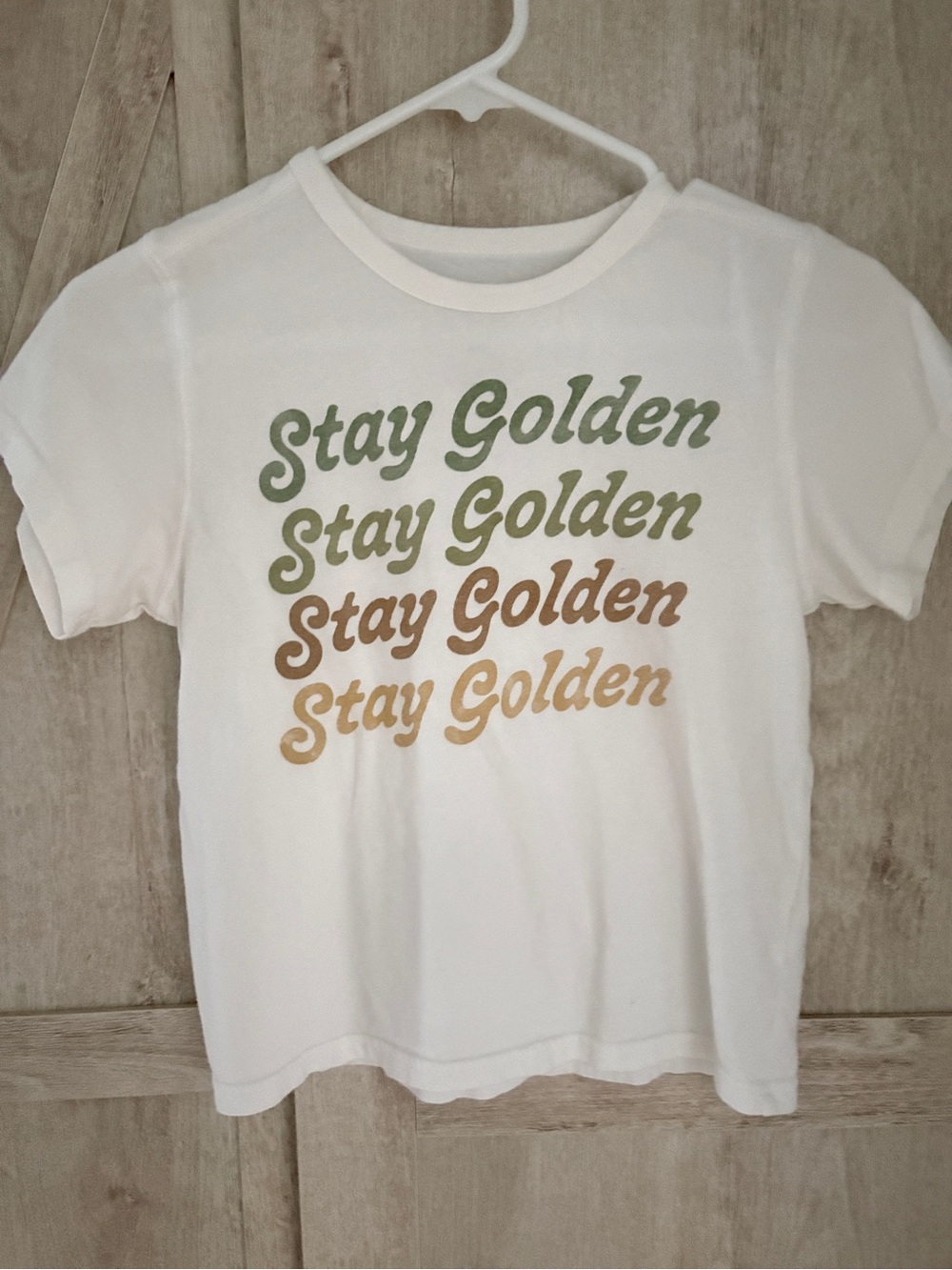 Billabong Stay Golden White Graphic Tee | Medium